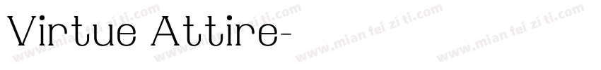 Virtue Attire字体转换